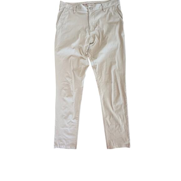 Rhône commuter classic pant khaki tan size 33 inseam 31.5 straight leg stretch - Picture 4 of 10